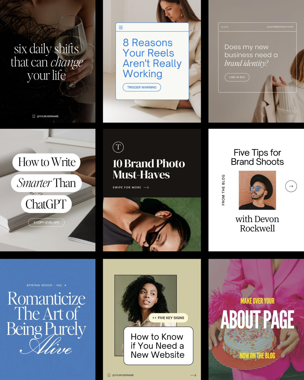 Campari Content Templates (Batch No. 03) - Modern Market