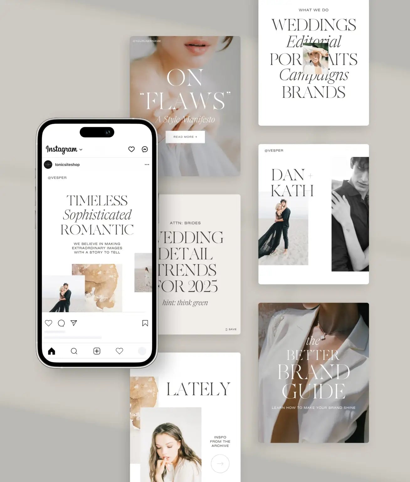 Vesper Social Media Canva Templates - Modern Market