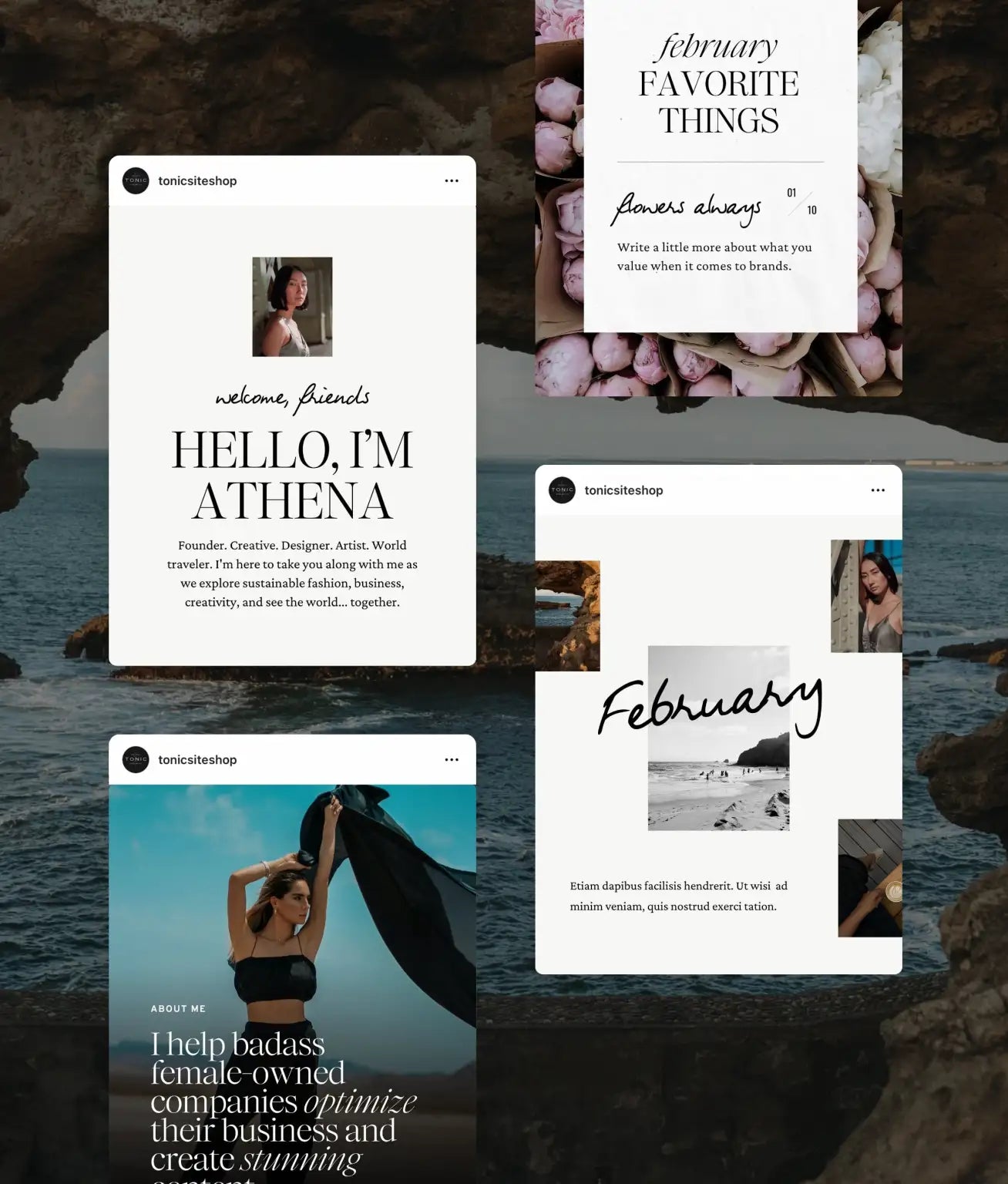 Amaretto Sour Social Media Canva Templates