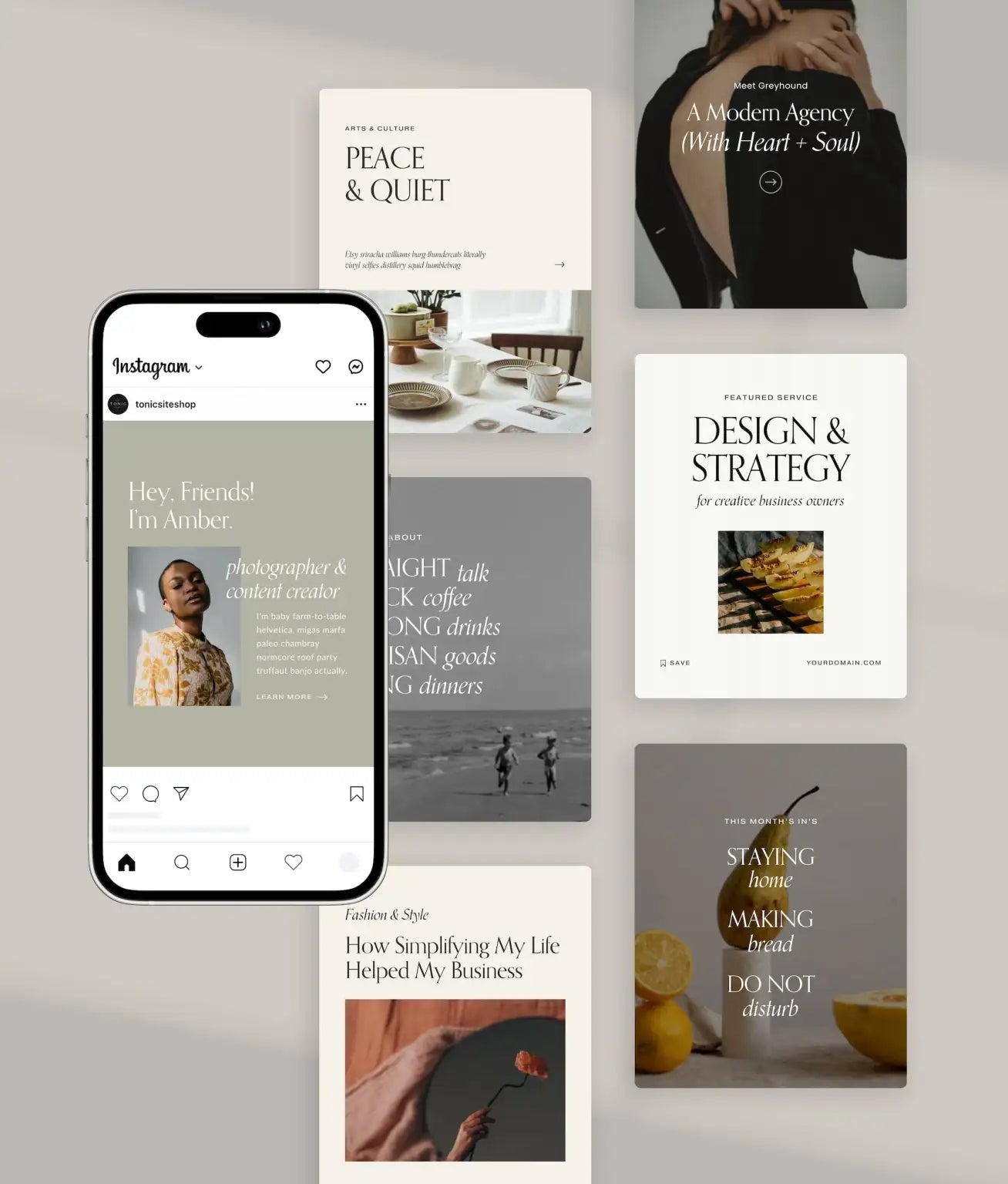 Bijou Social Media Canva Templates